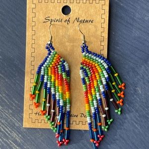 Native American Inspired Seed Bead Earrings